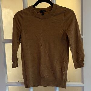 Light brown J. Crew wool sweater (size small)